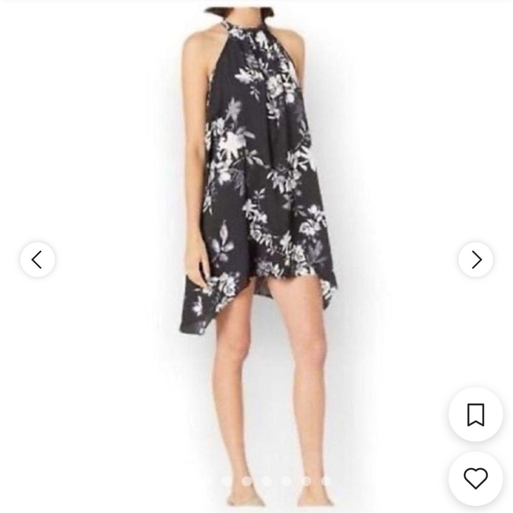 BCBG MAXAZARIA Womens dress black/white floral
